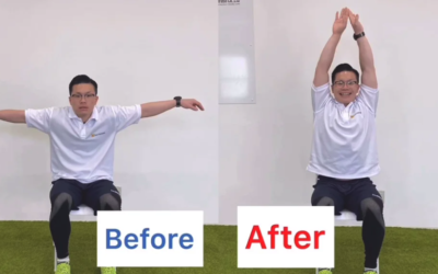 とにかく遠くへ伸びよう！椅子トレ